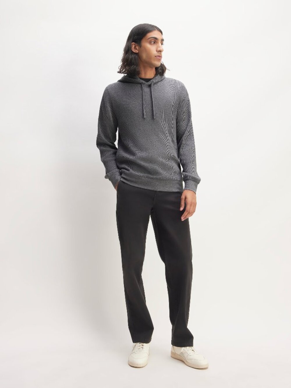 Everlane Waffle Knit Hoodie Men’s Small – NEW